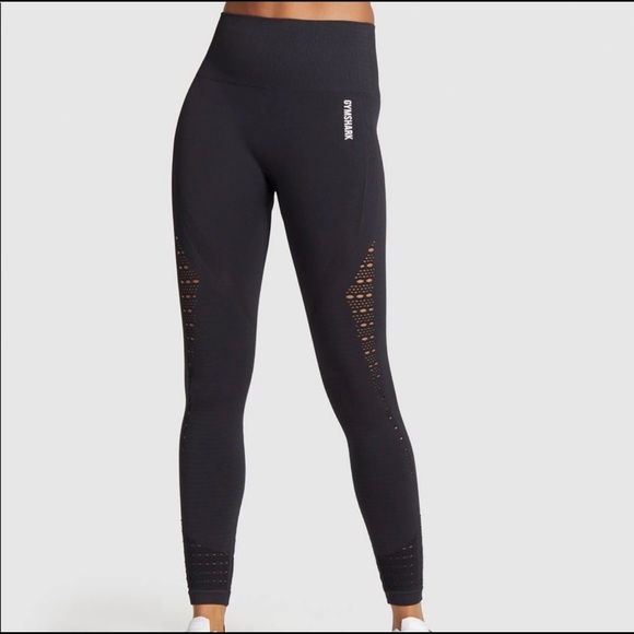 Black Gymshark Energy Seamless leggings size S - Picture 1 of 5